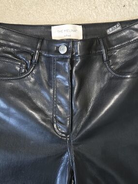 Wilfred The Melina Black Faux Leather Straight Women’s Jeans Size 2